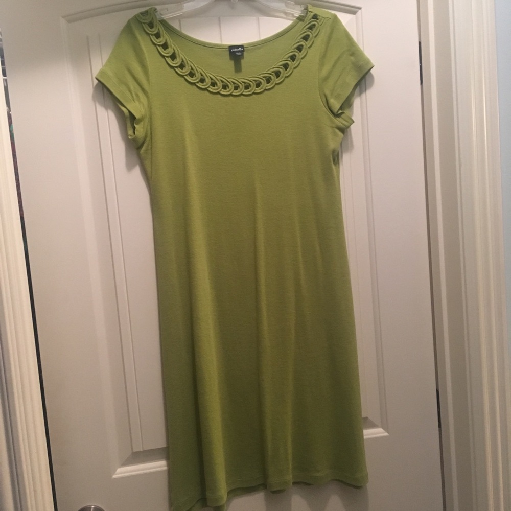 Rafaella Green Cotton Dress